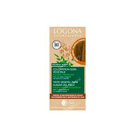 LOGONA Colorante Vegetal Avellana (Ámbar Brown) para Cabello Rubio Medio a Castaño - 100% Vegetal, Suave, Duradero, Brillo y Volumen