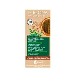 LOGONA Colorante Vegetal Avellana (Ámbar Brown) para Cabello Rubio Medio a Castaño - 100% Vegetal, Suave, Duradero, Brillo y Volumen