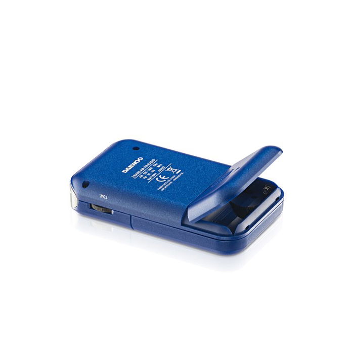 DAEWOO Radio AM/FM Portátil, Sintonizador Digital, Color Azul, Modelo RADIO DAEWOO AM/FM AZUL