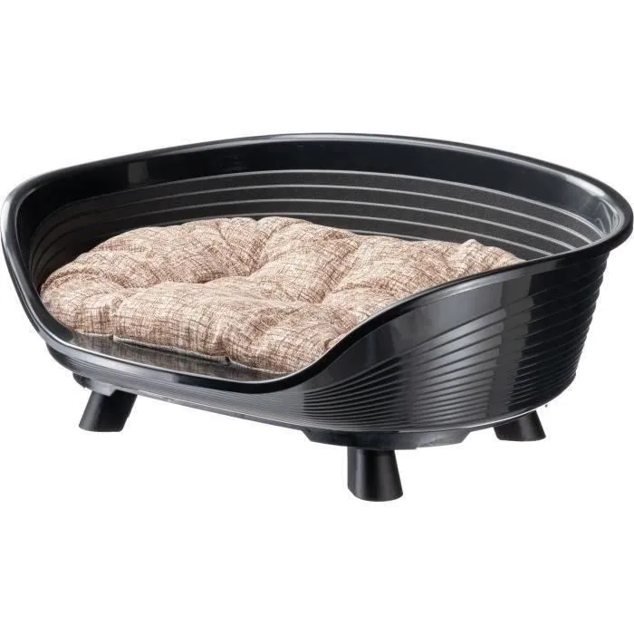 Ferplast Cesta Trono 6 con Cojín Relax Negro Ferplast Cesta Trono 6 con Cojín Relax Negro