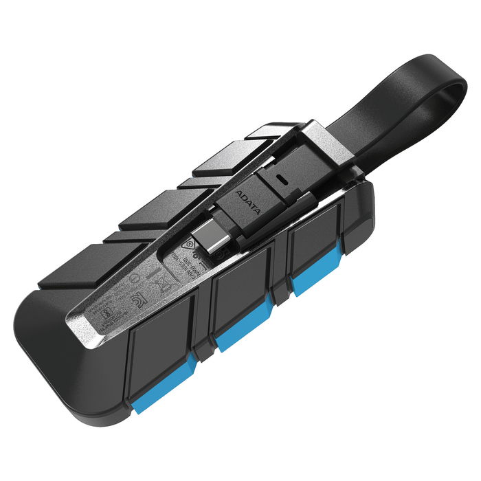 ADATA SC740 Unidad SSD Externa 1 TB, USB-C 3.2 Gen 2 (10 Gbps), 1050 MB/s, Negro/Azul