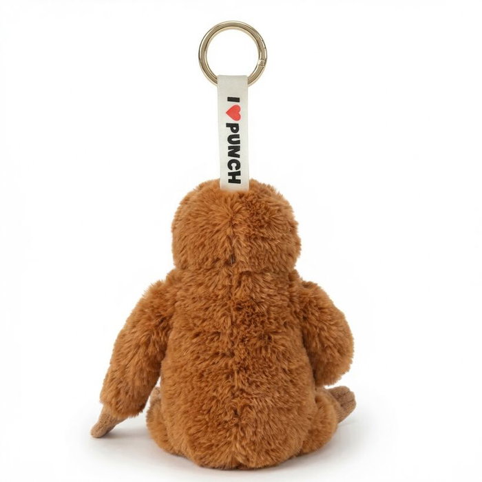 TOYS REVOLUTION Llavero de Peluche Mono Punch - Animal de Peluche Suave para Llaveros, Tamaño 15 cm