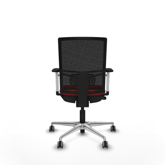 PIQUERAS Y CRESPO Silla de oficina Yunquera con mecanismo Sincro/Traslack, Rojo y Negro PIQUERAS Y CRESPO Silla de oficina Yunquera con mecanismo Sincro/Traslack, Rojo y Negro