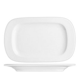 G.Benedikt Praga Fuente Ovalada para Vajilla, Porcelana Blanca, 36x24 cm (Set de 3)