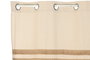DKD Home Decor Cortina Nature23 Estilo Cottage Natural Algodón Yute 260 x 140 cm (2 Unidades)