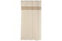 DKD Home Decor Cortina Nature23 Estilo Cottage Natural Algodón Yute 260 x 140 cm (2 Unidades)
