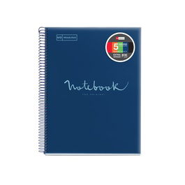 Bloc Miquelrius Emotions Notebook 5 Micro.Tapa Pp A4 120H 90G Horizontal Marino (Set de 5)
