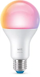 Philips Wiz Bombilla Inteligente A60 RGB de Color E27 8.5W (Equiv. 60W) - Control por WiFi/BT, 16M Colores, Blanco Ajustable