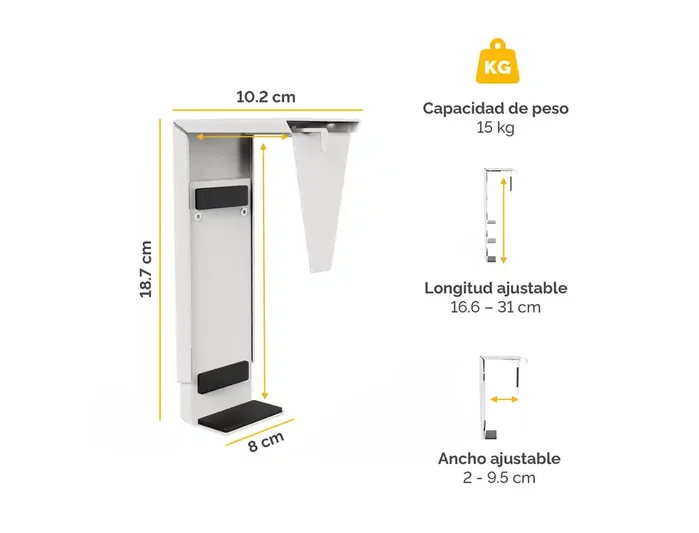 Fellowes Soporte para CPU Thin Client Blanco