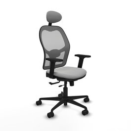 PIQUERAS Y CRESPO Silla de oficina Jorquera Gris con mecanismo Sincro/Traslack