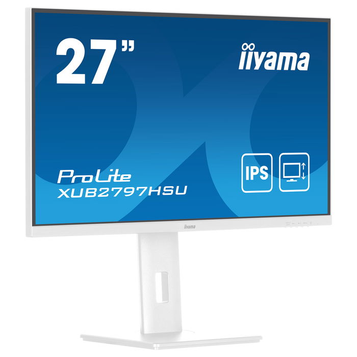 IIYAMA ProLite XUB2797HSU-W2 68.6 cm (27") 1920 x 1080 Full HD LED 1 ms IPS 100 Hz HDMI+DP+2xUSB Lift