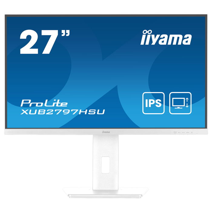 IIYAMA ProLite XUB2797HSU-W2 68.6 cm (27") 1920 x 1080 Full HD LED 1 ms IPS 100 Hz HDMI+DP+2xUSB Lift