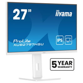 IIYAMA ProLite XUB2797HSU-W2 68.6 cm (27") 1920 x 1080 Full HD LED 1 ms IPS 100 Hz HDMI+DP+2xUSB Lift