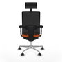 PIQUERAS Y CRESPO Silla de oficina Horna Naranja y Negro