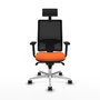PIQUERAS Y CRESPO Silla de oficina Horna Naranja y Negro