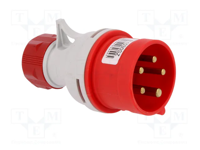 PAWBOL Enchufe Macho Trifásico 16A 5 Pines 400V AC PAWBOL Enchufe Macho Trifásico 16A 5 Pines 400V AC