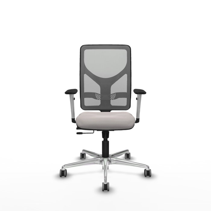 PIQUERAS Y CRESPO Silla de oficina Motilla con mecanismo Sincro/Traslack Blanco y Gris PIQUERAS Y CRESPO Silla de oficina Motilla con mecanismo Sincro/Traslack Blanco y Gris