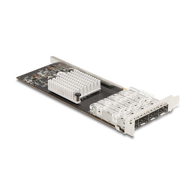 DeLOCK Tarjeta de Red PCI Express x4 Gigabit LAN con 4 Puertos SFP i350 Intel I350 para PC Servidor