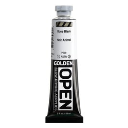 Golden OPEN Colores Acrílicos Negro De Hueso 59 ml