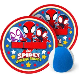 Marvel Juego de Atrapar Pelotas Spidey con 2 Paletas de Velcro - MAR3496273304704