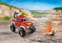 PLAYMOBIL Camión de bomberos con bidón en llamas 71824