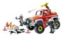 PLAYMOBIL Camión de bomberos con bidón en llamas 71824