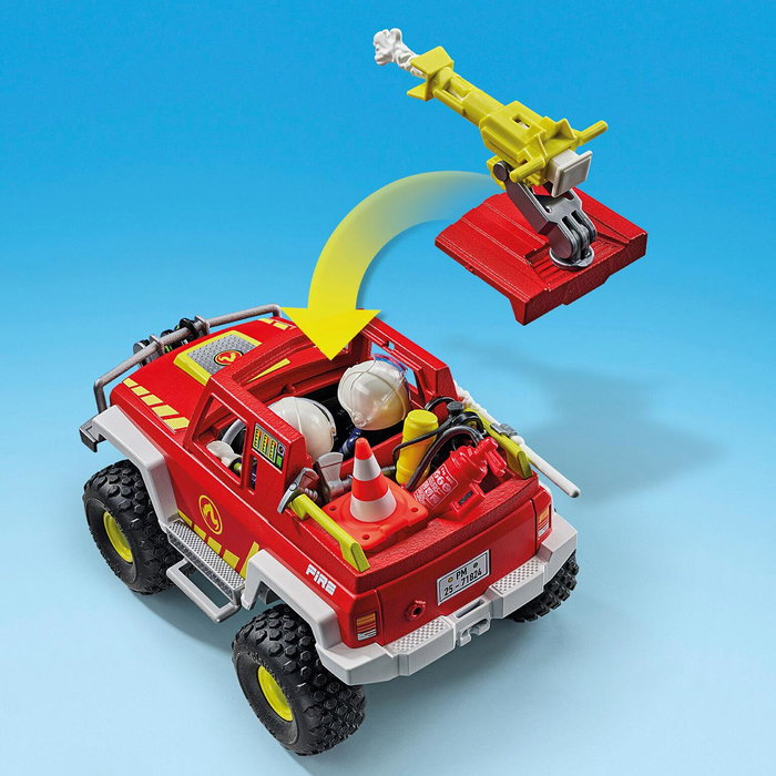 Playmobil Camión de Bomberos Action Heroes 71824 con Cabrestante y Cañón de Agua
