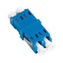 LOGILINK Adaptador de fibra óptica LC dúplex azul