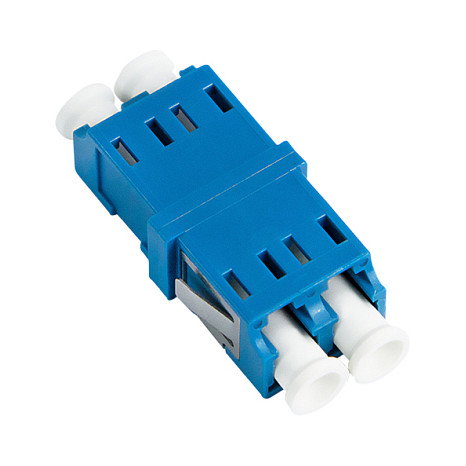 LogiLink Adaptador de Fibra LC Dúplex, 12 Piezas, Azul sin Pestaña