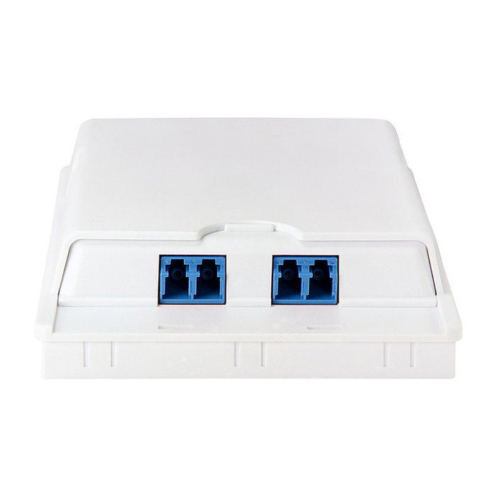 LOGILINK Adaptador de fibra óptica LC dúplex azul