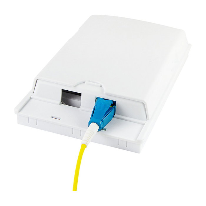 LogiLink Adaptador de Fibra LC Dúplex, 12 Piezas, Azul sin Pestaña