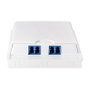 LogiLink Adaptador de Fibra LC Dúplex, 12 Piezas, Azul sin Pestaña