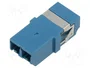 LOGILINK Adaptador de fibra óptica LC dúplex azul