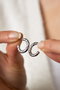 Heliophilia Silver Pendientes de Metal CKP9011 Antialergénico Resistente al Deslustre Elegantes para Mujer
