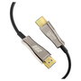 EFB Elektronik HDMI-20-00007 Cable HDMI AOC de Fibra Óptica Activo, 10 m, Negro, 4K 60Hz, HDR, 18 Gbit/s, HDMI 2.0, Dolby Atmos, ARC