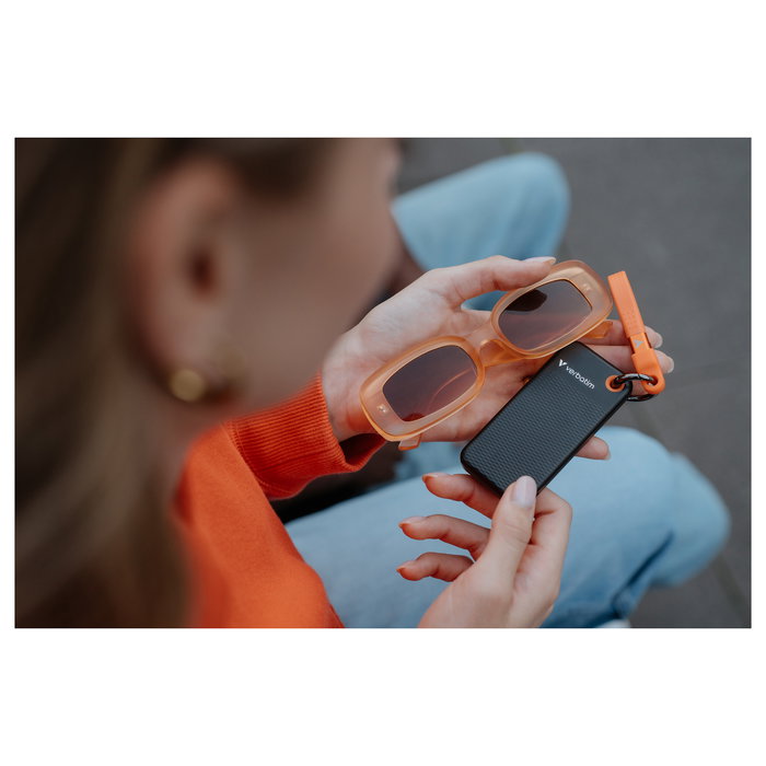 Verbatim Pocket SSD 2TB USB 3.2 Gen 2 Tipo C Portátil Externo - 1000 MB/s, Negro/Naranja