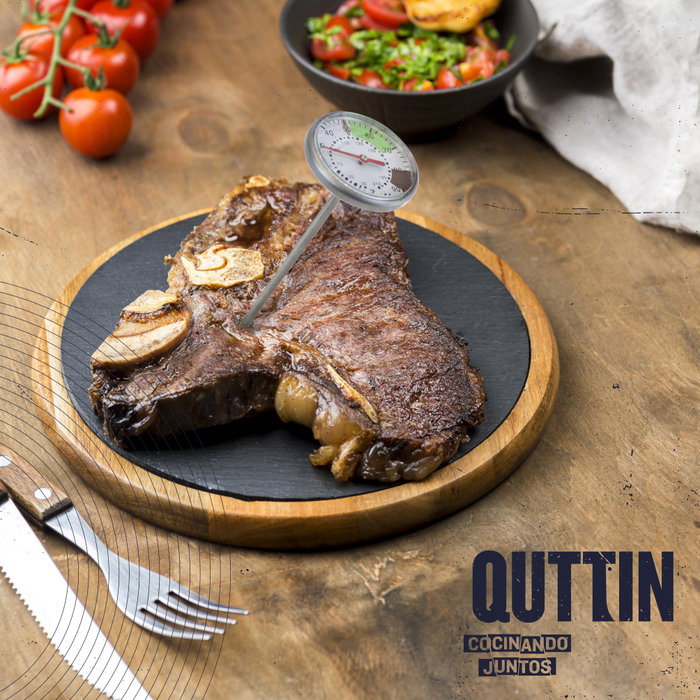 Quttin Termómetro Analógico para Cocina, 21.5 cm de largo x 9.5 cm de ancho x 4 cm de alto (24 Unidades)