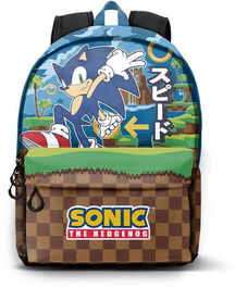 Karactermania Mochila HS FAN 2.2 Sonic Greenhill 31 x18 x44 cm, Ripstop, Acolchada, Multicolor