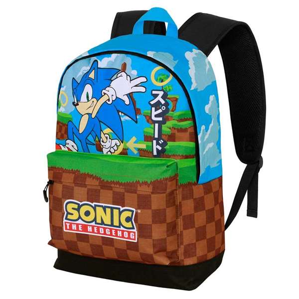 Karactermania Mochila HS FAN 2.2 Sonic Greenhill 31 x18 x44 cm, Ripstop, Acolchada, Multicolor