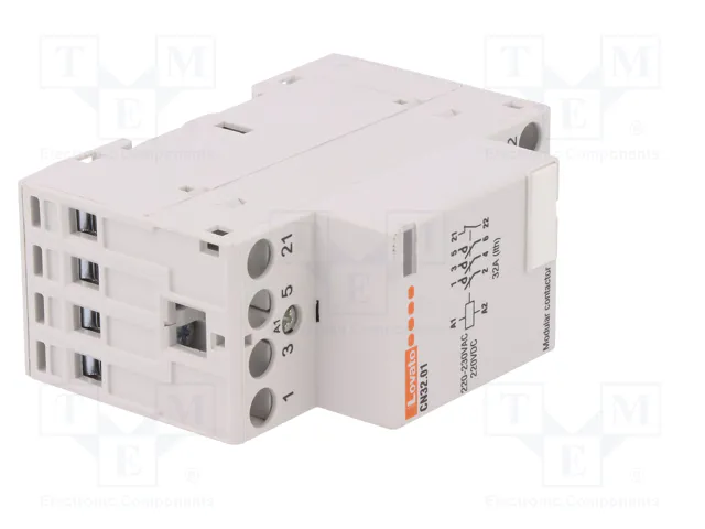 LOVATO ELECTRIC CN32 4-polar de instalación 32A 220÷230VAC/VDC LOVATO ELECTRIC CN32 4-polar de instalación 32A 220÷230VAC/VDC