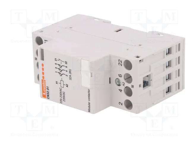 LOVATO ELECTRIC CN32 4-polar de instalación 32A 220÷230VAC/VDC LOVATO ELECTRIC CN32 4-polar de instalación 32A 220÷230VAC/VDC