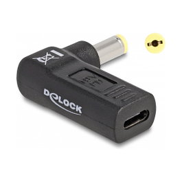 DeLOCK Adaptador para cable de carga de portátil USB Type-C hembra a Acer 5,5 x 1,7 mm macho 90°