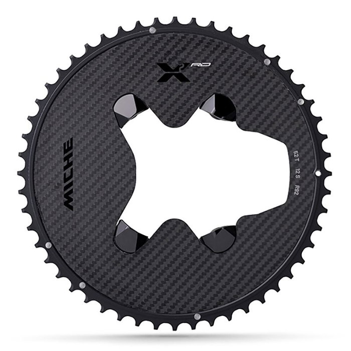 Miche X2 RD Plato Aluminio Carbono 36D Compatible Shimano Dura-Ace R9200 Transmisión MTB BCD 104 Miche X2 RD Plato Aluminio Carbono 36D Compatible Shimano Dura-Ace R9200 Transmisión MTB BCD 104