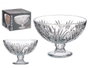 Giftdecor Centro de Mesa con Pie de Hojas Transparente 22,3 cm