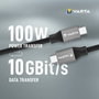 Varta Cable USB tipo C a USB tipo C 1 m negro