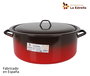 La Estrella Cacerola Esmaltada con Tapa 36 cm - 15 L "Fuego" (2 Unidades)