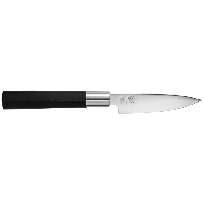 Kai KAI Wasabi Black Cuchillo Multiusos de 10 cm, Plata/Negro Kai KAI Wasabi Black Cuchillo Multiusos de 10 cm, Plata/Negro