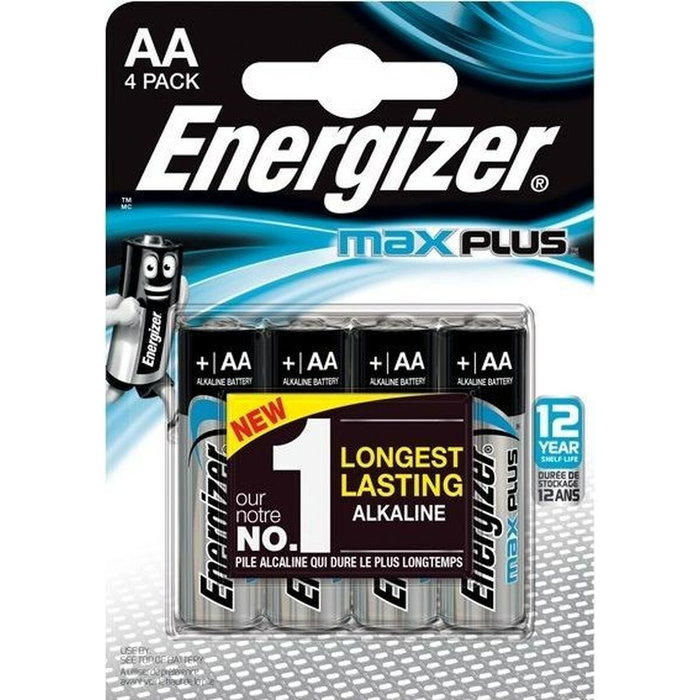 Energizer MAX PLUS AA Pilas Alcalinas, 4 Unidades Energizer MAX PLUS AA Pilas Alcalinas, 4 Unidades