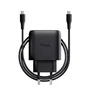 Trust Maxo Cargador Pared GaN 45W USB-C Negro Carga Rápida USB Power Delivery 3.0 Compatible Samsung Incluye Cable USB-C 2m