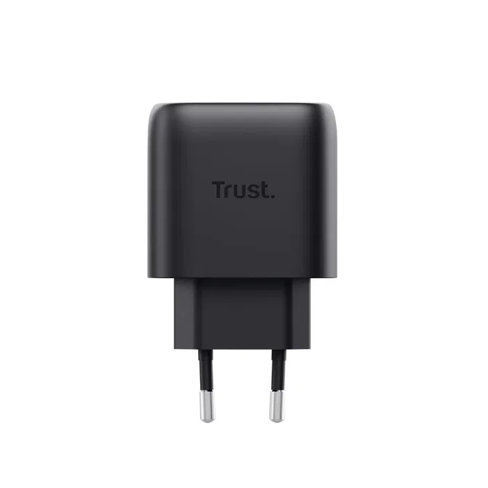 Trust Maxo Cargador Pared GaN 45W USB-C Negro Carga Rápida USB Power Delivery 3.0 Compatible Samsung Incluye Cable USB-C 2m